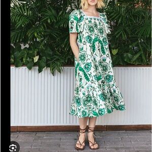 NWT Cara Cara Chani dress peacock print size medium